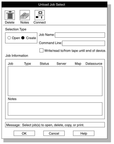 begin figure description - This graphic depicts the ipload graphical user interface. The onpladm command line utility provides the same functionality. - end figure description